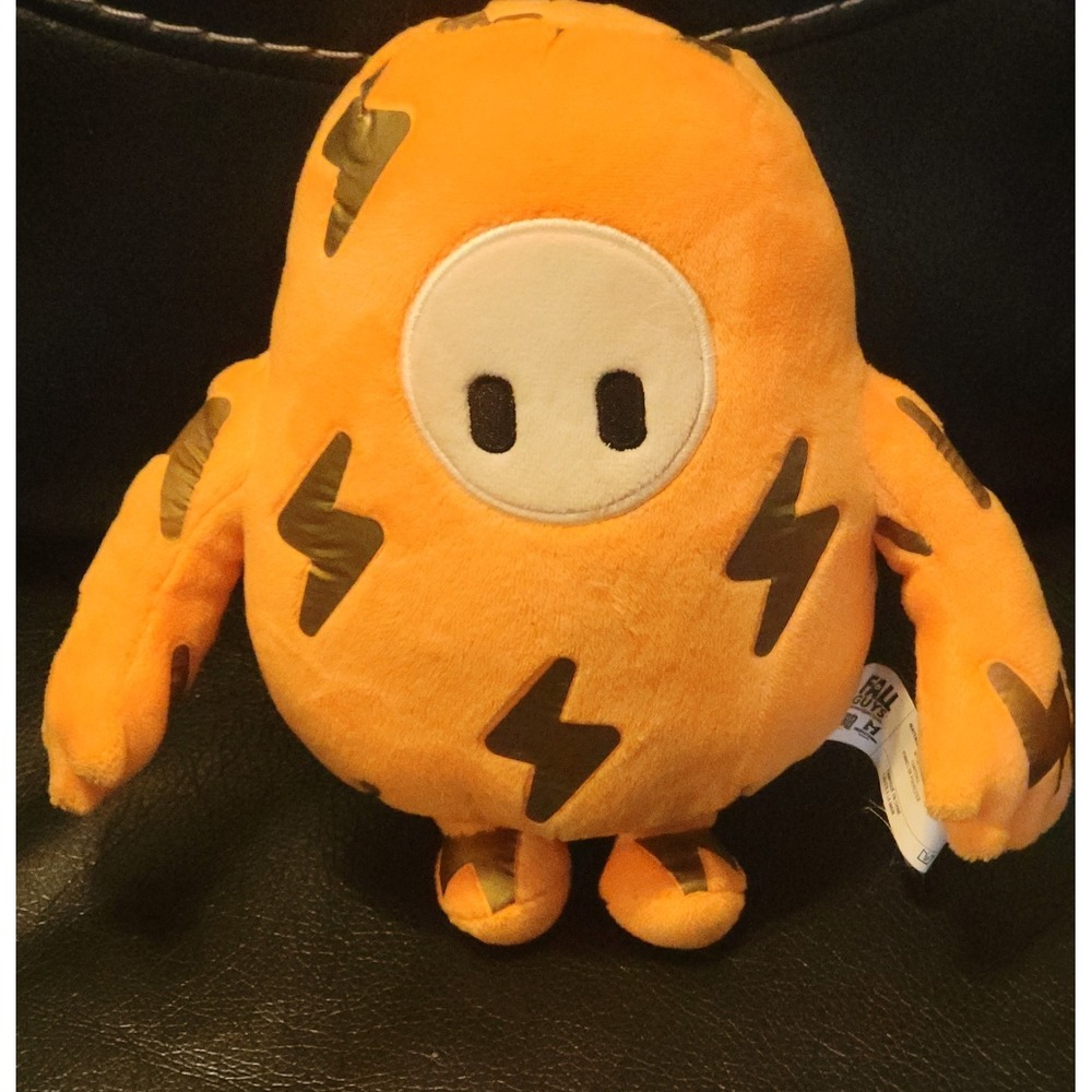LIGHTNING 8" Soft Plush FALL GUYS Ultimate Knockout Video Game Moose Toys